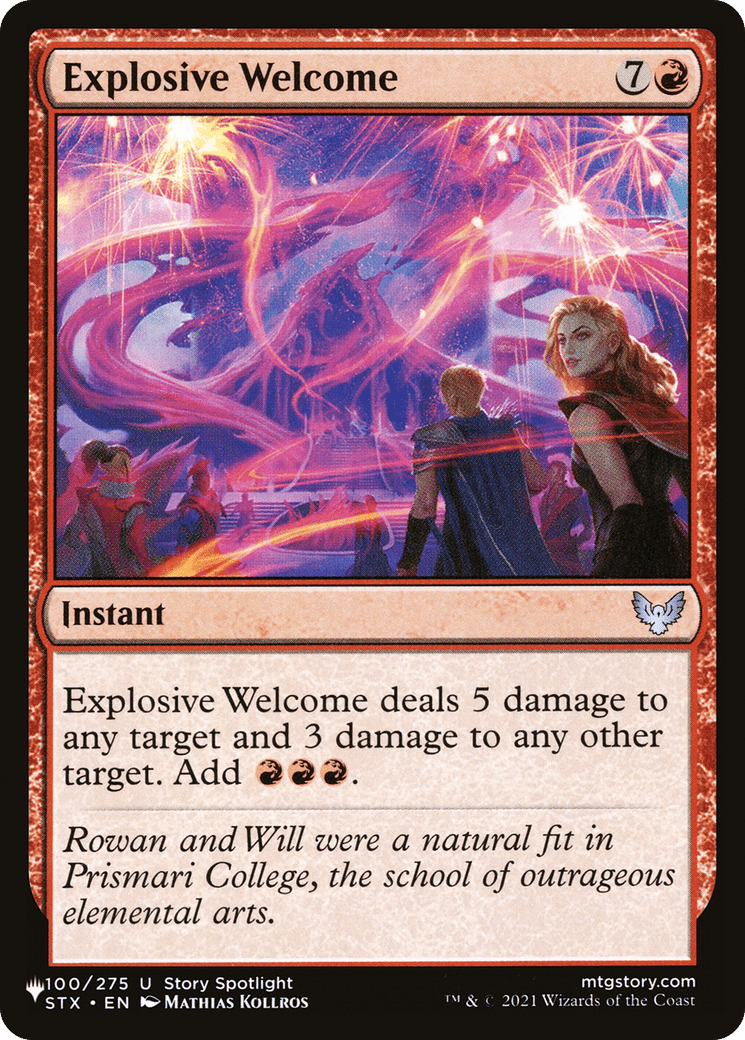 Explosive Welcome [The List] MTG Single Magic: The Gathering  | Multizone: Comics And Games
