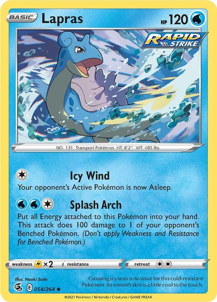 Lapras (054/264) [Sword & Shield: Fusion Strike] Pokemon Single Pokémon  | Multizone: Comics And Games