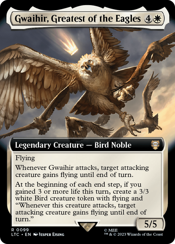 Gwaihir, Greatest of the Eagles (Extended Art) [The Lord of the Rings: Tales of Middle-Earth Commander] MTG Single Magic: The Gathering  | Multizone: Comics And Games