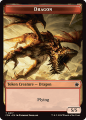Dragon (0016) // Dragon (0017) Doubled-Sided Token [Foundations Tokens] MTG Single Magic: The Gathering  | Multizone: Comics And Games