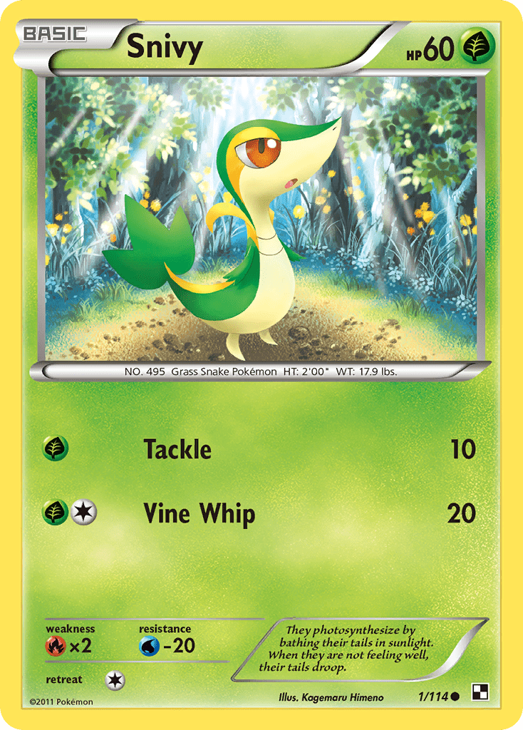 Snivy (1/114) [Black & White: Base Set] Pokemon Single Pokémon  | Multizone: Comics And Games