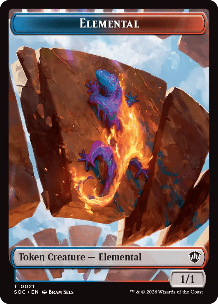 Elemental (0021) // Phyrexian Myr Double-Sided Token [Secrets of Strixhaven Commander Tokens] MTG Single Magic: The Gathering  | Multizone: Comics And Games