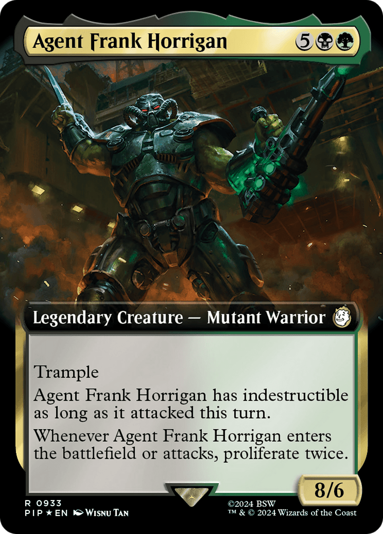 Agent Frank Horrigan (Extended Art) (Surge Foil) [Fallout] MTG Single Magic: The Gathering  | Multizone: Comics And Games