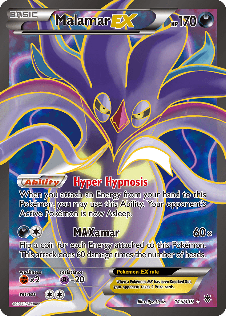 Malamar EX (115/119) [XY: Phantom Forces] Pokemon Single Pokémon  | Multizone: Comics And Games