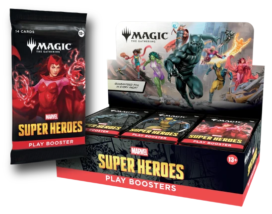 Marvle Super heroes Play Boosters (Pre-order 26/06/2026) Magic The Gathering Wizards of the Coast  | Multizone: Comics And Games