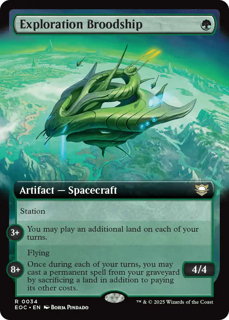 Exploration Broodship (Extended Art) [Edge of Eternities Commander] MTG Single Magic: The Gathering  | Multizone: Comics And Games