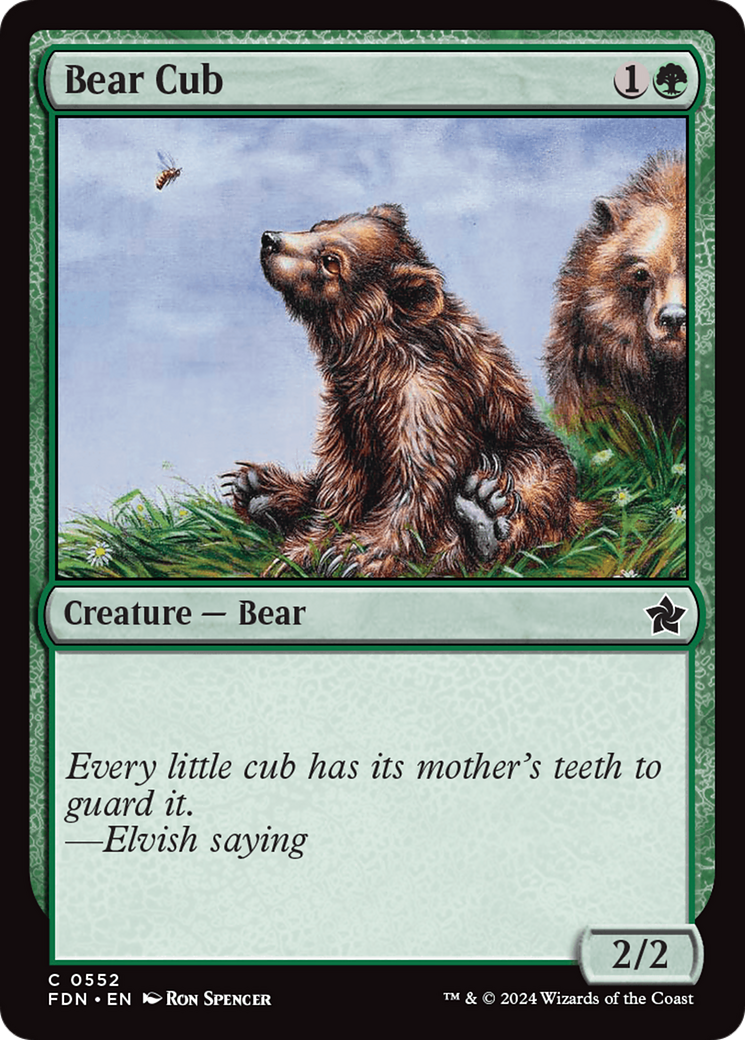 Bear Cub [Foundations] | Multizone: Comics And Games