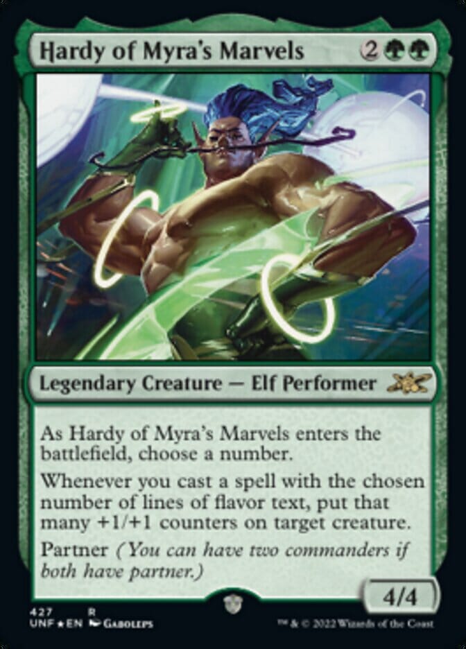 Hardy of Myra's Marvels (Galaxy Foil) [Unfinity] MTG Single Magic: The Gathering  | Multizone: Comics And Games