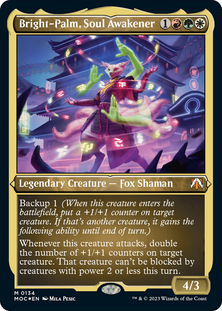 Bright-Palm, Soul Awakener (Display Commander) [March of the Machine Commander] MTG Single Magic: The Gathering  | Multizone: Comics And Games