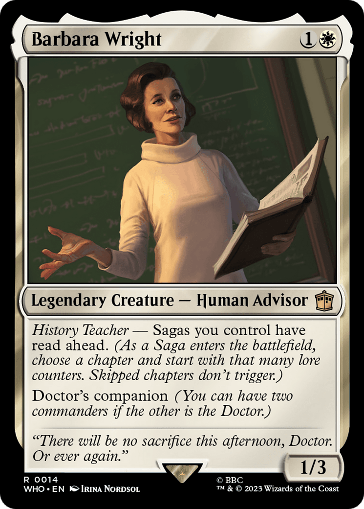 Barbara Wright [Doctor Who] MTG Single Magic: The Gathering  | Multizone: Comics And Games