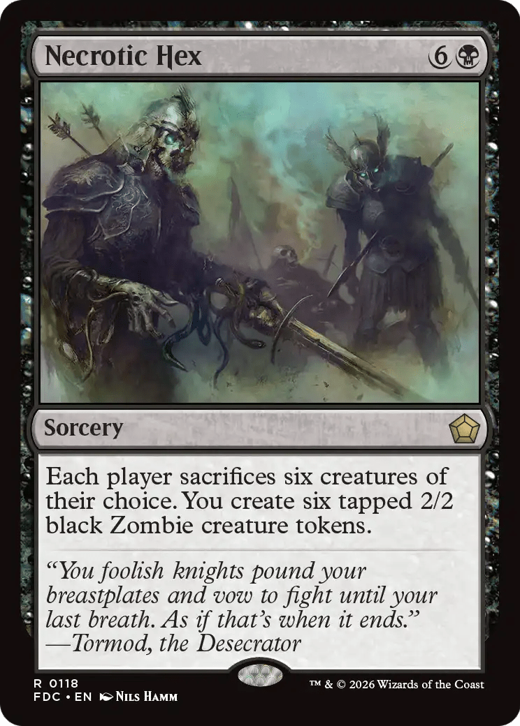 Necrotic Hex [Foundations Commander] MTG Single Magic: The Gathering  | Multizone: Comics And Games