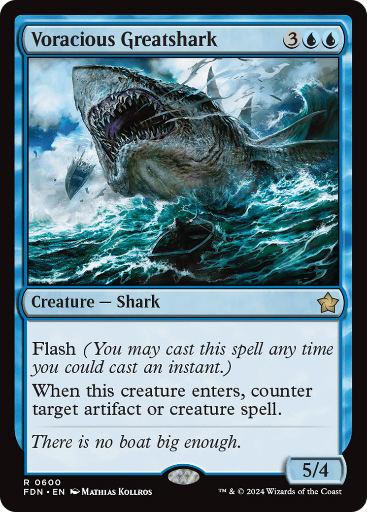 Voracious Greatshark [Foundations] MTG Single Magic: The Gathering  | Multizone: Comics And Games