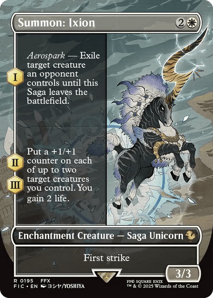 Summon: Ixion (Borderless) [FINAL FANTASY Commander] MTG Single Magic: The Gathering  | Multizone: Comics And Games