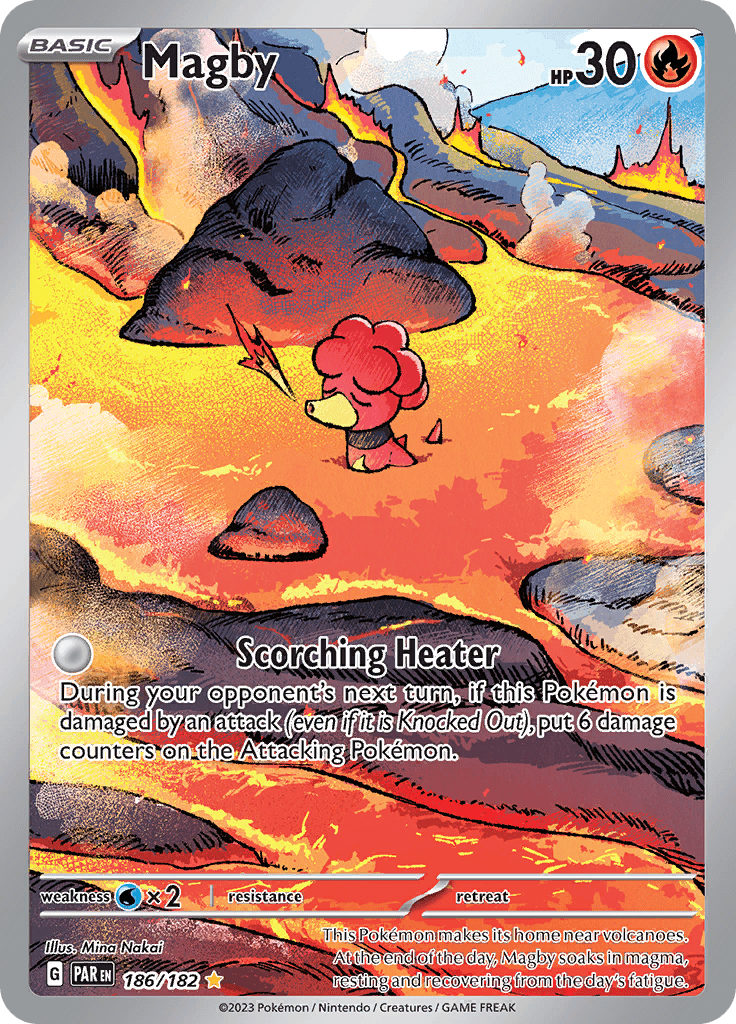 Magby (186/182) [Scarlet & Violet: Paradox Rift] Pokemon Single Pokémon  | Multizone: Comics And Games
