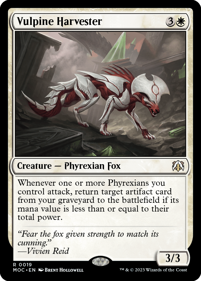 Vulpine Harvester [March of the Machine Commander] MTG Single Magic: The Gathering  | Multizone: Comics And Games