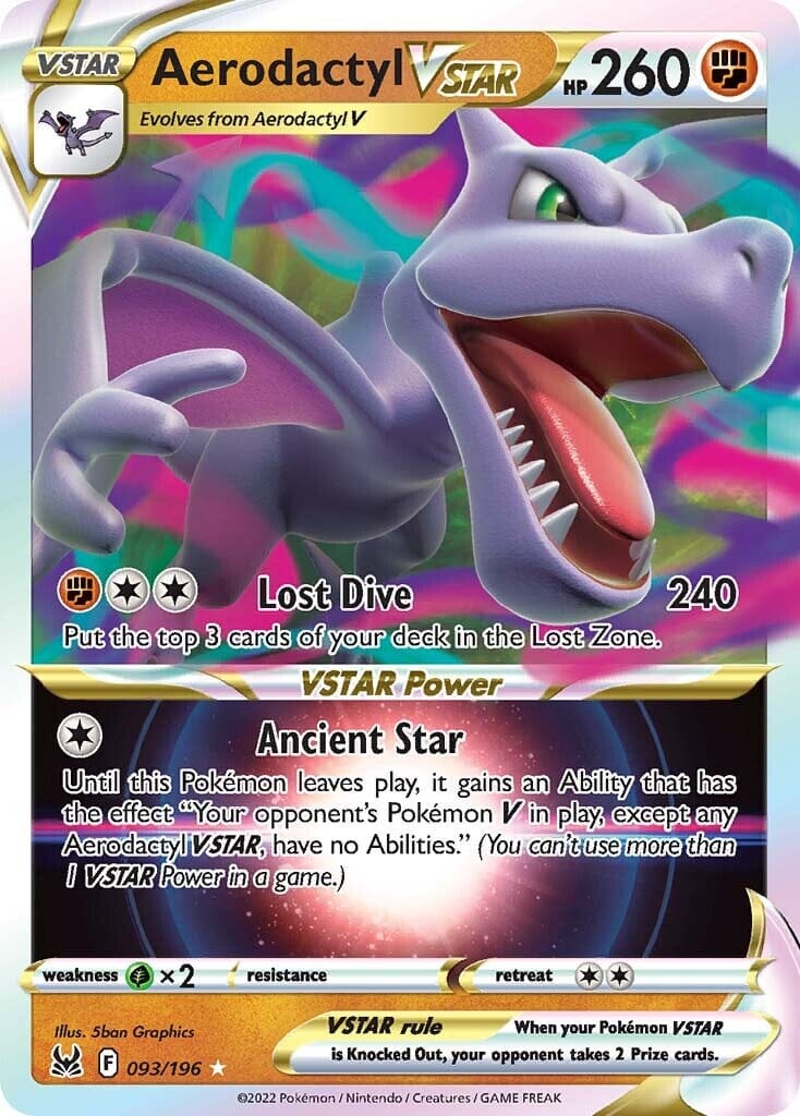 Aerodactyl VSTAR (093/196) [Sword & Shield: Lost Origin] Pokemon Single Pokémon  | Multizone: Comics And Games
