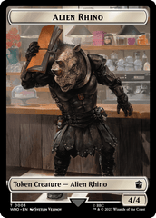 Alien Rhino // Treasure (0030) Double-Sided Token [Doctor Who Tokens] MTG Single Magic: The Gathering  | Multizone: Comics And Games