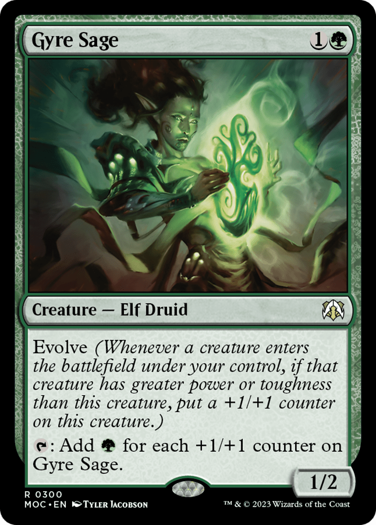 Gyre Sage [March of the Machine Commander] MTG Single Magic: The Gathering  | Multizone: Comics And Games