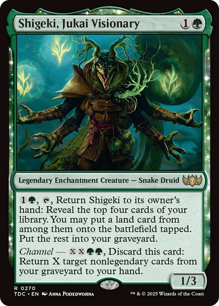 Shigeki, Jukai Visionary [Tarkir: Dragonstorm Commander] MTG Single Magic: The Gathering  | Multizone: Comics And Games