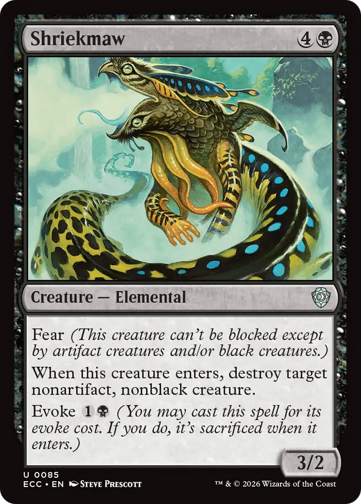 Shriekmaw [Lorwyn Eclipsed Commander] MTG Single Magic: The Gathering  | Multizone: Comics And Games