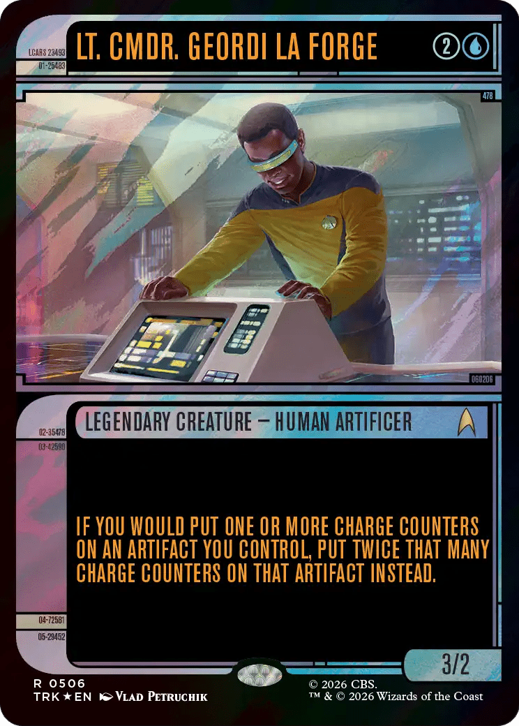 Lt. Cmdr. Geordi La Forge (Showcase) (Surge Foil) [Star Trek] MTG Single Magic: The Gathering  | Multizone: Comics And Games