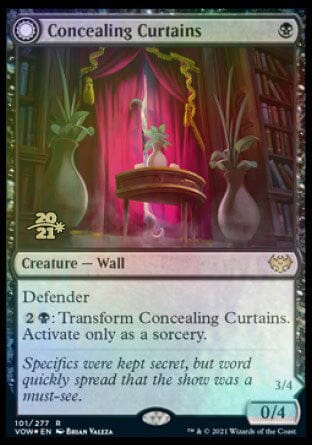 Concealing Curtains // Revealing Eye [Innistrad: Crimson Vow Prerelease Promos] MTG Single Magic: The Gathering  | Multizone: Comics And Games