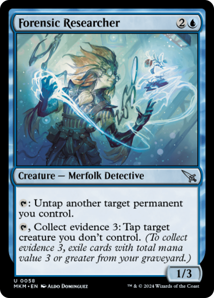 Forensic Researcher [Murders at Karlov Manor] MTG Single Magic: The Gathering  | Multizone: Comics And Games