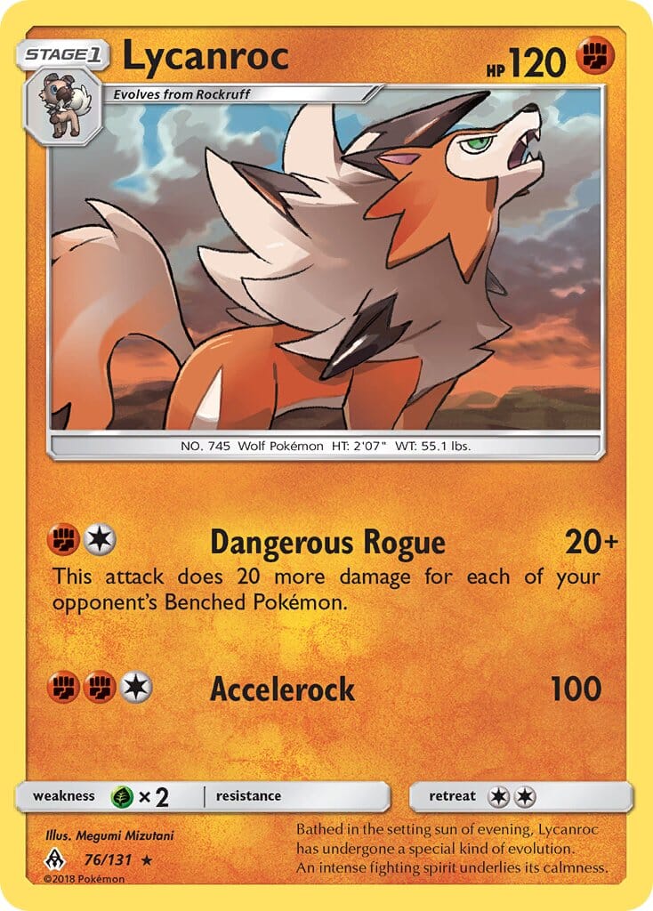 Lycanroc (76/131) (Theme Deck Exclusive) [Sun & Moon: Forbidden Light] Pokemon Single Pokémon  | Multizone: Comics And Games