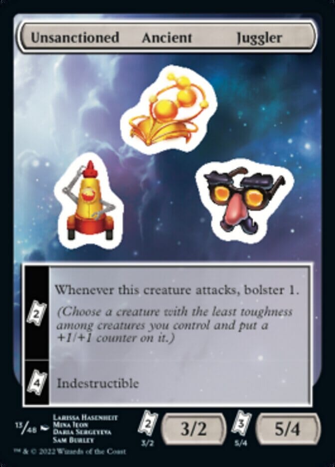 Unsanctioned Ancient Juggler [Unfinity Stickers] MTG Single Magic: The Gathering  | Multizone: Comics And Games