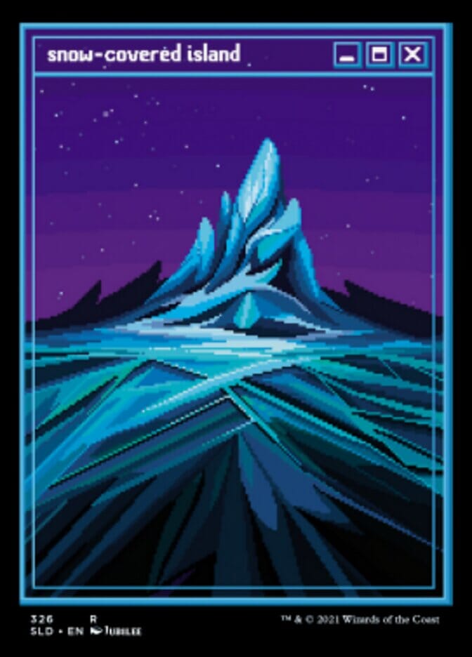 Snow-Covered Island (326) [Secret Lair Drop Series] MTG Single Magic: The Gathering  | Multizone: Comics And Games