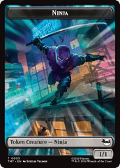 Treasure // Ninja Double-Sided Token [Teenage Mutant Ninja Turtles Commander Tokens] MTG Single Magic: The Gathering  | Multizone: Comics And Games