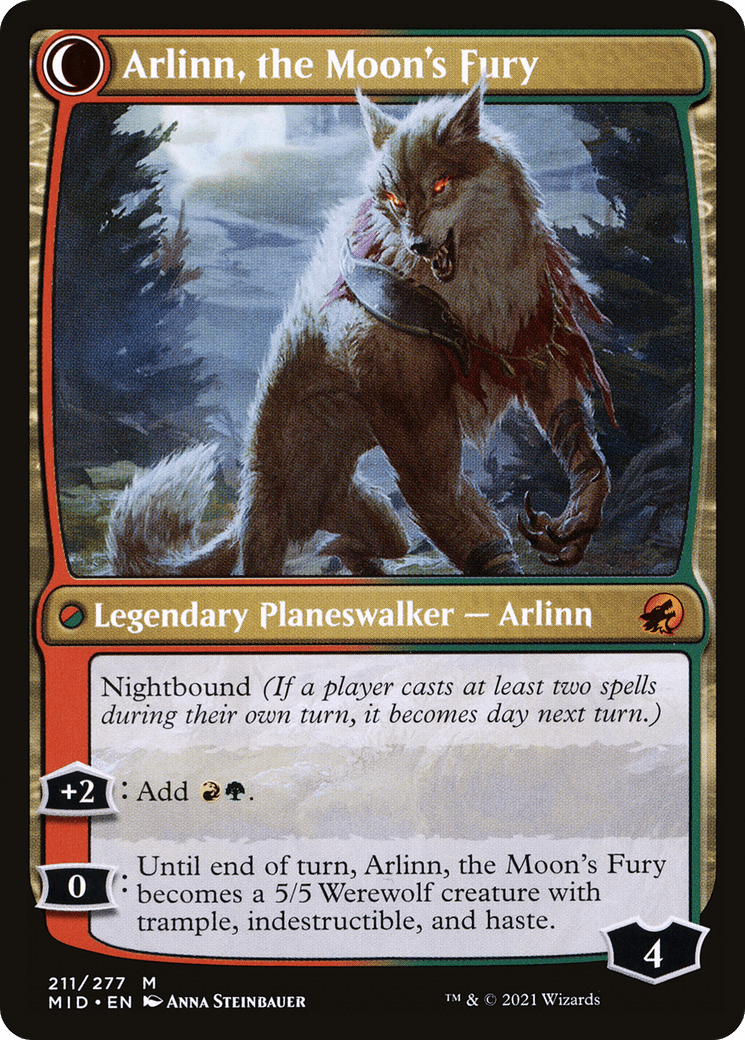 Arlinn, the Pack's Hope // Arlinn, the Moon's Fury [Secret Lair: From Cute to Brute] MTG Single Magic: The Gathering  | Multizone: Comics And Games