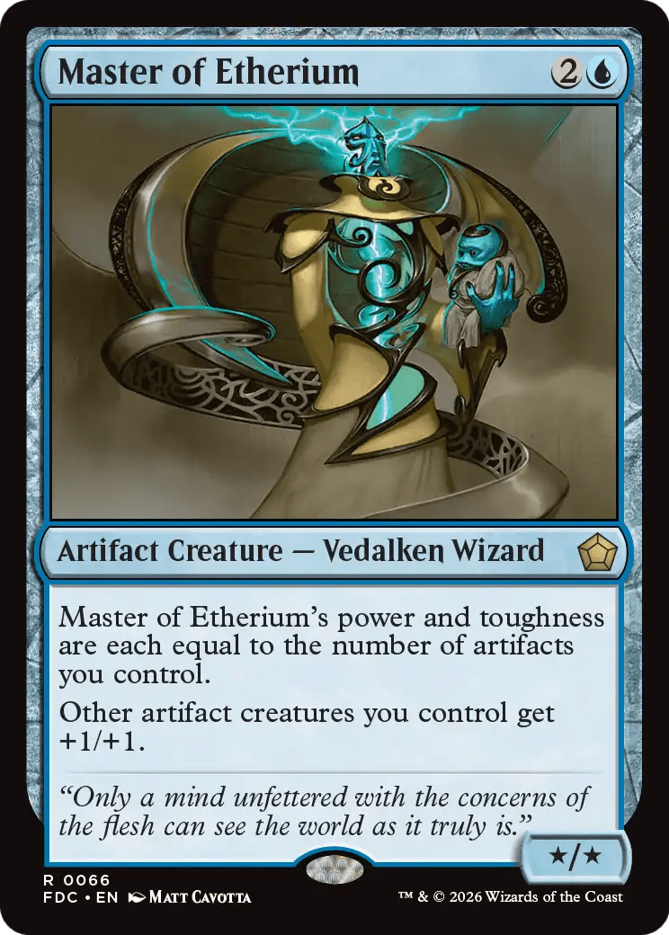Master of Etherium [Foundations Commander] MTG Single Magic: The Gathering  | Multizone: Comics And Games