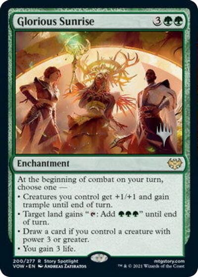 Glorious Sunrise (Promo Pack) [Innistrad: Crimson Vow Promos] MTG Single Magic: The Gathering  | Multizone: Comics And Games