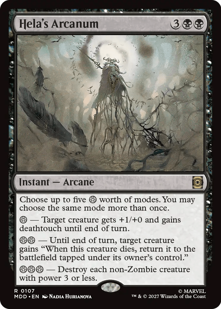 Hela's Arcanum [Marvel: Darkhold Destiny] MTG Single Magic: The Gathering  | Multizone: Comics And Games