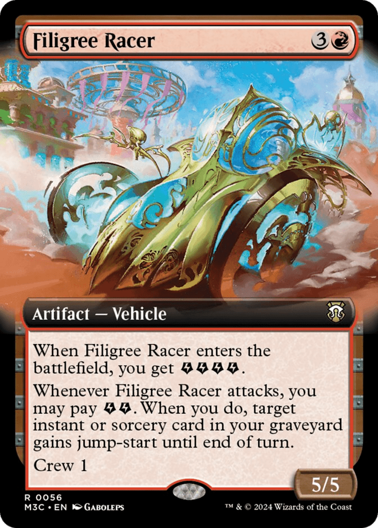 Filigree Racer (Extended Art) [Modern Horizons 3 Commander] MTG Single Magic: The Gathering  | Multizone: Comics And Games