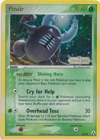 Pinsir (24/92) (Stamped) [EX: Legend Maker] Pokemon Single Pokémon  | Multizone: Comics And Games