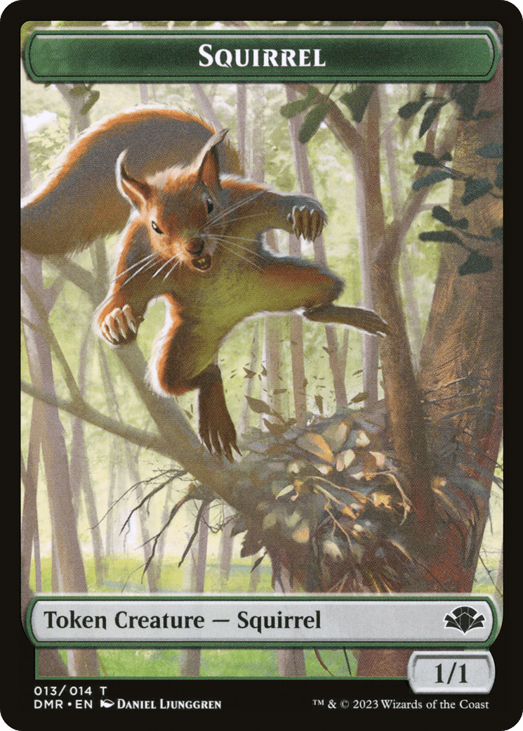 Squirrel Token [Dominaria Remastered Tokens] MTG Single Magic: The Gathering  | Multizone: Comics And Games