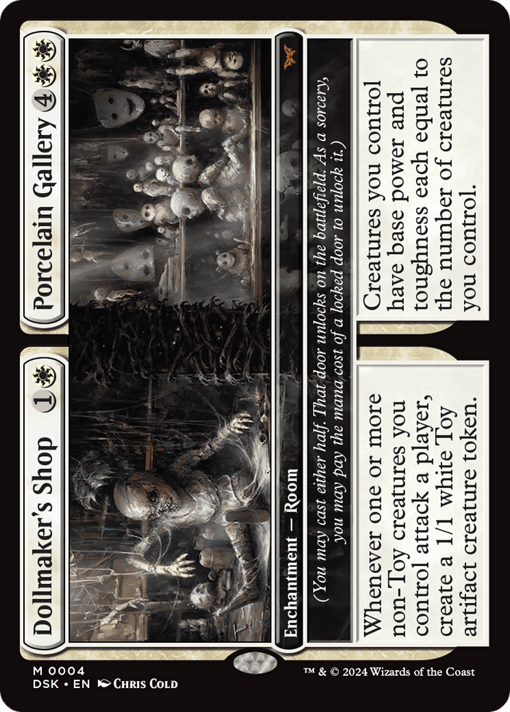 Dollmaker's Shop // Porcelain Gallery [Duskmourn: House of Horror] MTG Single Magic: The Gathering  | Multizone: Comics And Games