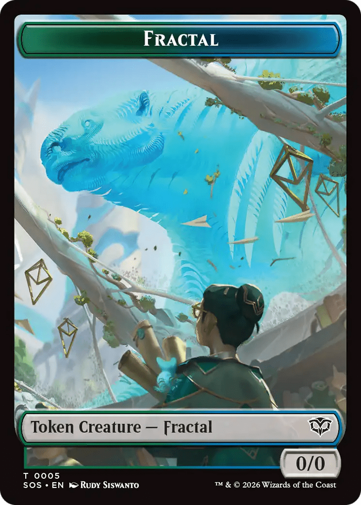 Fractal (0005) // Pest (0009) Double-Sided Token [Secrets of Strixhaven Tokens] MTG Single Magic: The Gathering  | Multizone: Comics And Games