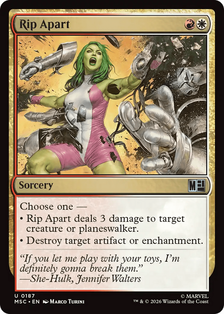 Rip Apart [Marvel Super Heroes Commander] MTG Single Magic: The Gathering  | Multizone: Comics And Games