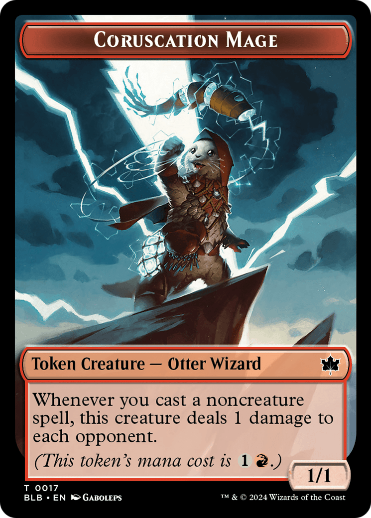 Food // Coruscation Mage Double-Sided Token [Bloomburrow Tokens] MTG Single Magic: The Gathering  | Multizone: Comics And Games