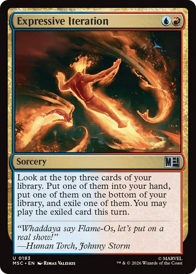 Expressive Iteration (Surge Foil) [Marvel Super Heroes Commander] MTG Single Magic: The Gathering  | Multizone: Comics And Games
