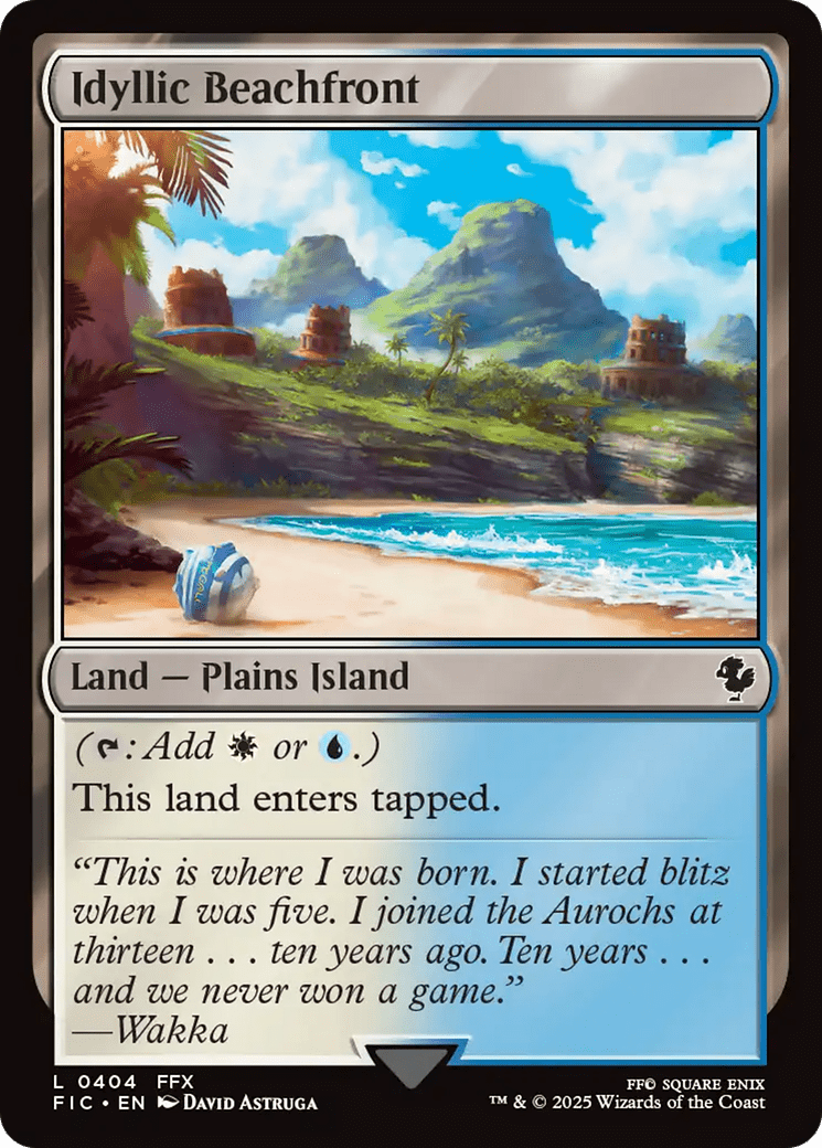 Idyllic Beachfront [FINAL FANTASY Commander] MTG Single Magic: The Gathering  | Multizone: Comics And Games