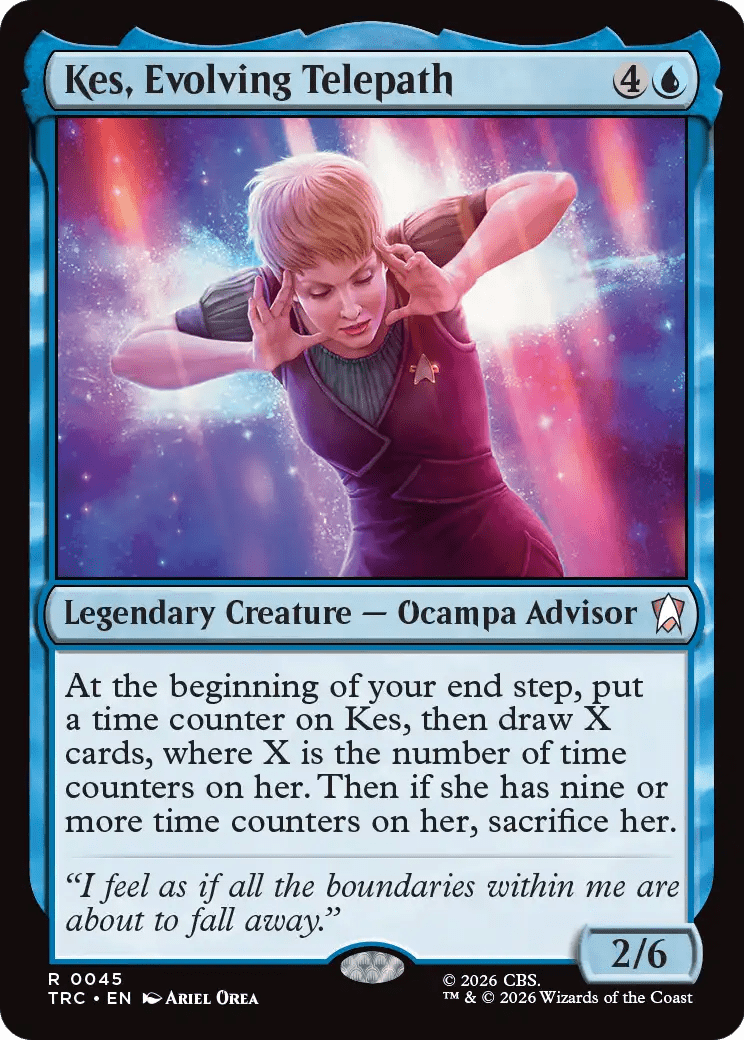Kes, Evolving Telepath [Star Trek Commander] MTG Single Magic: The Gathering  | Multizone: Comics And Games