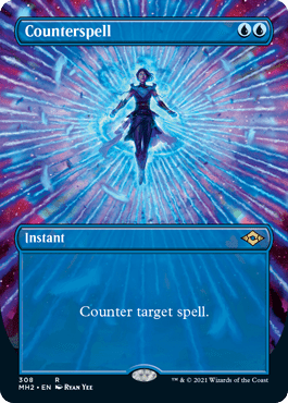 Counterspell (Borderless Alternate Art) [Modern Horizons 2] MTG Single Magic: The Gathering  | Multizone: Comics And Games