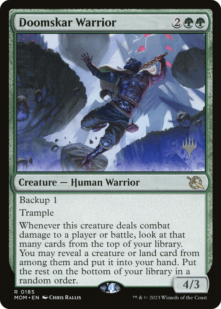 Doomskar Warrior (Promo Pack) [March of the Machine Promos] MTG Single Magic: The Gathering  | Multizone: Comics And Games