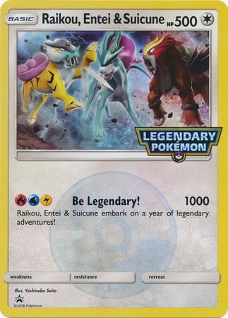 Raikou, Entei & Suicune (Jumbo Card) [Miscellaneous Cards] Pokemon Single Pokémon  | Multizone: Comics And Games