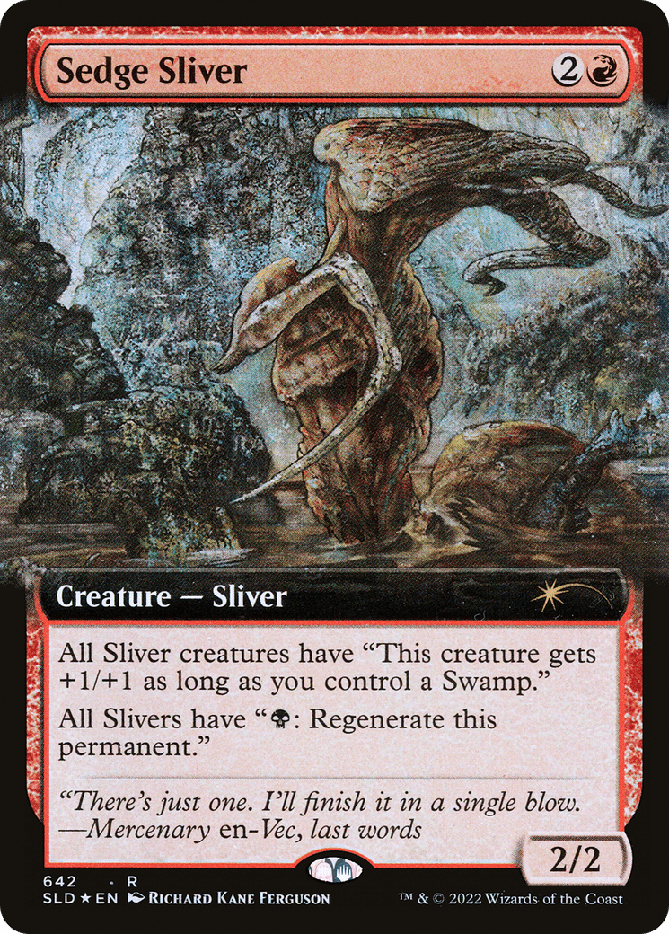 Sedge Sliver (Extended Art) [Secret Lair Drop Promos] MTG Single Magic: The Gathering  | Multizone: Comics And Games