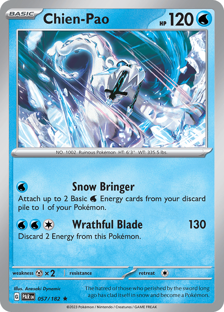 Chien-Pao (057/182) [Scarlet & Violet: Paradox Rift] Pokemon Single Pokémon  | Multizone: Comics And Games